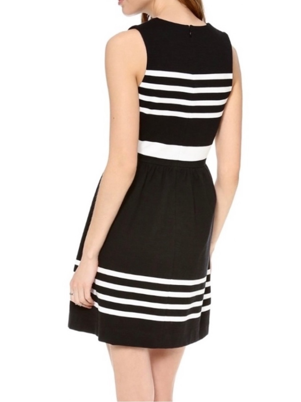 MADEWELL BLACK STRIPED MINI DRESS - Picture 7 of 10